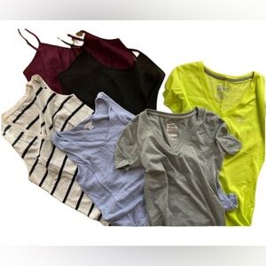 Extra Small Summer Tops Bundle Athletic T’s, Camisole, Tank Top